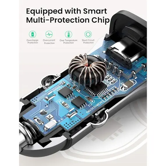მანქანის USB დამტენი UGREEN CD130 (30780) Dual USB Car Charger 18W Type-C, 4 image - TechMall.geმანქანის USB დამტენი UGREEN CD130 (30780) Dual USB Car Charger 18W Type-C, 4 image - TechMall.ge ,მანქანის USB დამტენი UGREEN CD130 (30780) Dual USB Car Charger 18W Type-C, 4 image - TechMall.ge
