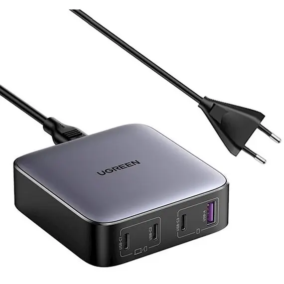 დამტენი UGREEN CD328 (90928), 100W, USB, USB-C, Gray, 2 image - TechMall.geდამტენი UGREEN CD328 (90928), 100W, USB, USB-C, Gray, 2 image - TechMall.ge ,დამტენი UGREEN CD328 (90928), 100W, USB, USB-C, Gray, 2 image - TechMall.ge
