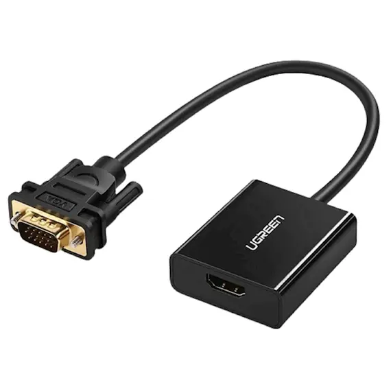 ადაპტერი UGREEN HU-516 (20694), HDMI to VGA Adapter With 3.5mm, 30cm, Black - TechMall.geადაპტერი UGREEN HU-516 (20694), HDMI to VGA Adapter With 3.5mm, 30cm, Black - TechMall.ge ,ადაპტერი UGREEN HU-516 (20694), HDMI to VGA Adapter With 3.5mm, 30cm, Black - TechMall.ge