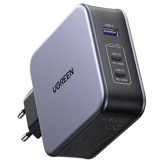 დამტენი UGREEN CD289 (90549), 140W, USB, USB-C, Gray - TechMall.geდამტენი UGREEN CD289 (90549), 140W, USB, USB-C, Gray - TechMall.ge ,დამტენი UGREEN CD289 (90549), 140W, USB, USB-C, Gray - TechMall.ge