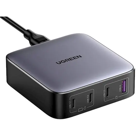 დამტენი UGREEN CD328 (90928), 100W, USB, USB-C, Gray - TechMall.geდამტენი UGREEN CD328 (90928), 100W, USB, USB-C, Gray - TechMall.ge ,დამტენი UGREEN CD328 (90928), 100W, USB, USB-C, Gray - TechMall.ge