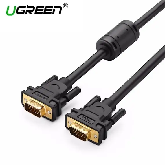 VGA კაბელი UGREEN VG101 (11634) VGA Male to Male Cable 15m (Black) - TechMall.geVGA კაბელი UGREEN VG101 (11634) VGA Male to Male Cable 15m (Black) - TechMall.ge ,VGA კაბელი UGREEN VG101 (11634) VGA Male to Male Cable 15m (Black) - TechMall.ge