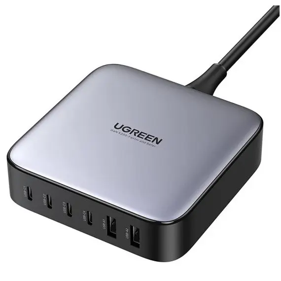 დამტენი UGREEN CD271 (40914), 200W, 4xUSB-C, Type-c, 2xUSB, Space Gray - TechMall.geდამტენი UGREEN CD271 (40914), 200W, 4xUSB-C, Type-c, 2xUSB, Space Gray - TechMall.ge ,დამტენი UGREEN CD271 (40914), 200W, 4xUSB-C, Type-c, 2xUSB, Space Gray - TechMall.ge