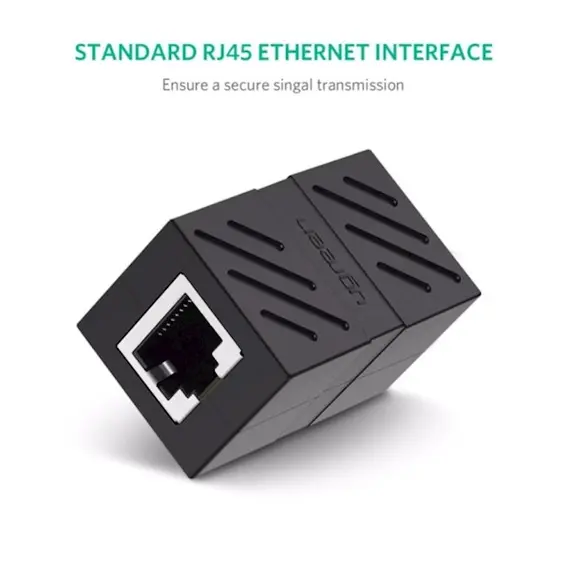 ქსელის კაბელის გადასაბმელი UGREEN NW114 (20390) RJ45 Cat7 / 6 / 5e Ethernet Adapter 8P8C Network Extender Extension Cable for Ethernet Female Cable (Black), 2 image - TechMall.geქსელის კაბელის გადასაბმელი UGREEN NW114 (20390) RJ45 Cat7 / 6 / 5e Ethernet Adapter 8P8C Network Extender Extension Cable for Ethernet Female Cable (Black), 2 image - TechMall.ge ,ქსელის კაბელის გადასაბმელი UGREEN NW114 (20390) RJ45 Cat7 / 6 / 5e Ethernet Adapter 8P8C Network Extender Extension Cable for Ethernet Female Cable (Black), 2 image - TechMall.ge