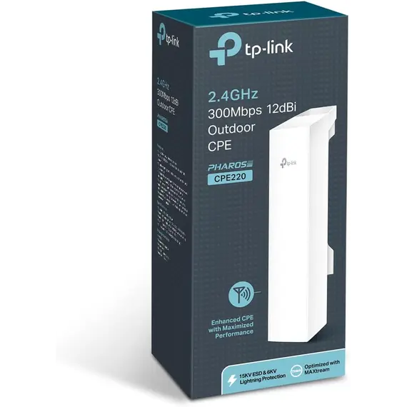 როუტერი TP-Link CPE220 2.4GHz 300Mbps 12dBi Outdoor CPE, 4 image - TechMall.geროუტერი TP-Link CPE220 2.4GHz 300Mbps 12dBi Outdoor CPE, 4 image - TechMall.ge ,როუტერი TP-Link CPE220 2.4GHz 300Mbps 12dBi Outdoor CPE, 4 image - TechMall.ge