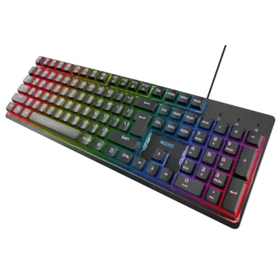 კლავიატურა NOXO FUSIONLIGHT Rainbow Backlit Gaming Keyboard EN/RU Black, 3 image - TechMall.geკლავიატურა NOXO FUSIONLIGHT Rainbow Backlit Gaming Keyboard EN/RU Black, 3 image - TechMall.ge ,კლავიატურა NOXO FUSIONLIGHT Rainbow Backlit Gaming Keyboard EN/RU Black, 3 image - TechMall.ge