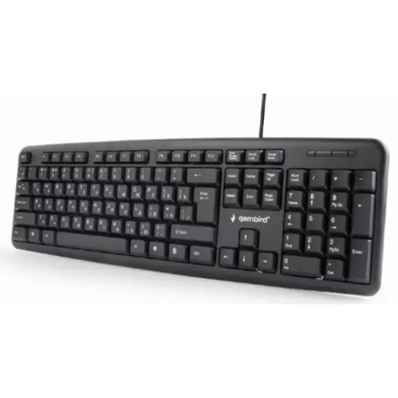კლავიატურა Gembird KB-U-103-RU Standard keyboard USB RU layout black, 2 image - TechMall.geკლავიატურა Gembird KB-U-103-RU Standard keyboard USB RU layout black, 2 image - TechMall.ge ,კლავიატურა Gembird KB-U-103-RU Standard keyboard USB RU layout black, 2 image - TechMall.ge