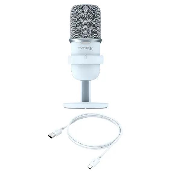 მიკროფონი HyperX SoloCast – USB Condenser Gaming Microphone for PC, PS5, PS4, and Mac, Tap-to-Mute Sensor - White, 5 image - TechMall.geმიკროფონი HyperX SoloCast – USB Condenser Gaming Microphone for PC, PS5, PS4, and Mac, Tap-to-Mute Sensor - White, 5 image - TechMall.ge ,მიკროფონი HyperX SoloCast – USB Condenser Gaming Microphone for PC, PS5, PS4, and Mac, Tap-to-Mute Sensor - White, 5 image - TechMall.ge