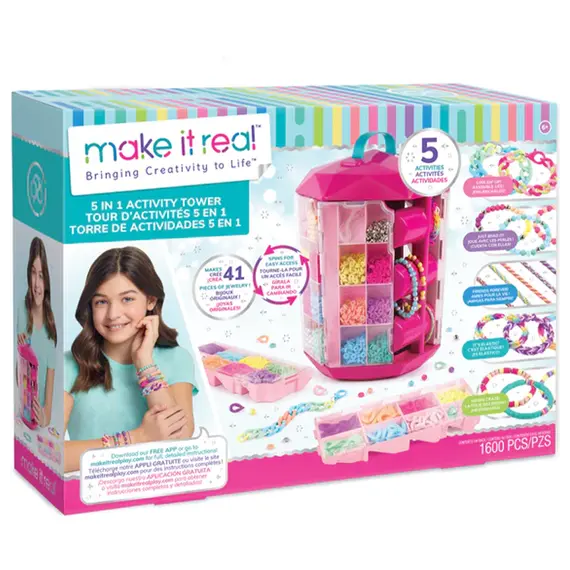 მძივების ნაკრები Make It Real 5 in 1 Activity Tower - (Carousel) - TechMall.geმძივების ნაკრები Make It Real 5 in 1 Activity Tower - (Carousel) - TechMall.ge ,მძივების ნაკრები Make It Real 5 in 1 Activity Tower - (Carousel) - TechMall.ge