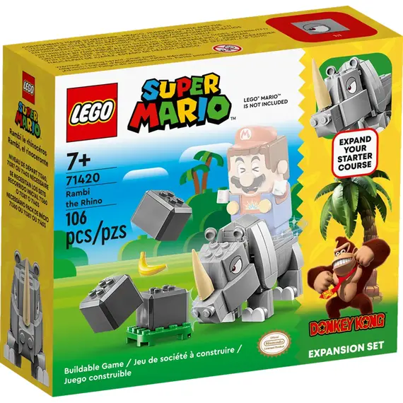 ლეგო LEGO Super Mario Rambi the Rhino Expansion Set, 2 image - TechMall.geლეგო LEGO Super Mario Rambi the Rhino Expansion Set, 2 image - TechMall.ge ,ლეგო LEGO Super Mario Rambi the Rhino Expansion Set, 2 image - TechMall.ge
