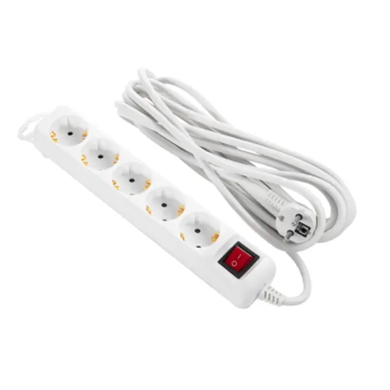 დამაგრძელებელი 2E 5XSchuko switch, 3G*1.5mm2, 5м, white - TechMall.geდამაგრძელებელი 2E 5XSchuko switch, 3G*1.5mm2, 5м, white - TechMall.ge ,დამაგრძელებელი 2E 5XSchuko switch, 3G*1.5mm2, 5м, white - TechMall.ge