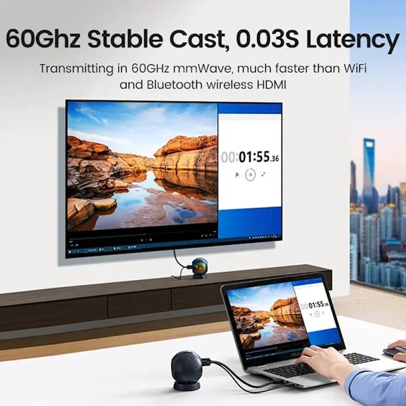 HDMI გადამცემი და მიმღები UGREEN CM438 (80641), 4K Wireless HDMI Transmitter And Receiver, Black, 4 image - TechMall.geHDMI გადამცემი და მიმღები UGREEN CM438 (80641), 4K Wireless HDMI Transmitter And Receiver, Black, 4 image - TechMall.ge ,HDMI გადამცემი და მიმღები UGREEN CM438 (80641), 4K Wireless HDMI Transmitter And Receiver, Black, 4 image - TechMall.ge
