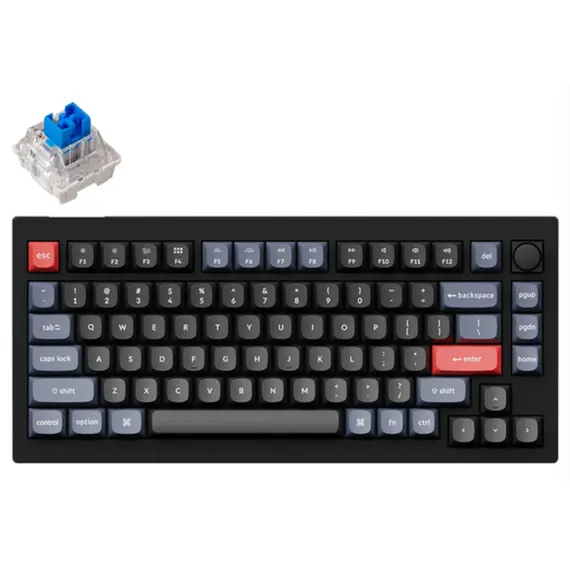 კლავიატურა Keychron V1 68 Key QMK Keychron K PRO Blue Hot-Swap RGB Knob Carbon Black - TechMall.geკლავიატურა Keychron V1 68 Key QMK Keychron K PRO Blue Hot-Swap RGB Knob Carbon Black - TechMall.ge ,კლავიატურა Keychron V1 68 Key QMK Keychron K PRO Blue Hot-Swap RGB Knob Carbon Black - TechMall.ge