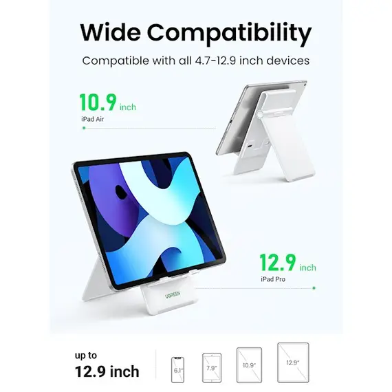 პლანშეტის დამჭერი UGREEN LP406 (30426), Desktop Tablet Stand, White, 3 image - TechMall.geპლანშეტის დამჭერი UGREEN LP406 (30426), Desktop Tablet Stand, White, 3 image - TechMall.ge ,პლანშეტის დამჭერი UGREEN LP406 (30426), Desktop Tablet Stand, White, 3 image - TechMall.ge