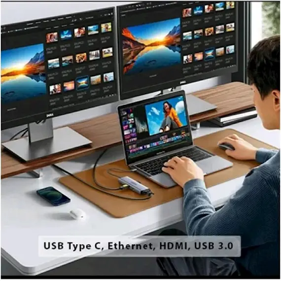 USB ჰაბი UGREEN CM498 (15600), USB-C, USB, HDMI, VGA, RJ45, SD, TF, Hub, Gray, 2 image - TechMall.geUSB ჰაბი UGREEN CM498 (15600), USB-C, USB, HDMI, VGA, RJ45, SD, TF, Hub, Gray, 2 image - TechMall.ge ,USB ჰაბი UGREEN CM498 (15600), USB-C, USB, HDMI, VGA, RJ45, SD, TF, Hub, Gray, 2 image - TechMall.ge