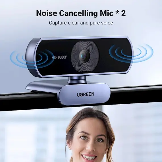 ვებკამერა UGREEN 15728, 2Mp, FHD, Built-in Microphone, Webcam, Gray/Black, 3 image - TechMall.geვებკამერა UGREEN 15728, 2Mp, FHD, Built-in Microphone, Webcam, Gray/Black, 3 image - TechMall.ge ,ვებკამერა UGREEN 15728, 2Mp, FHD, Built-in Microphone, Webcam, Gray/Black, 3 image - TechMall.ge
