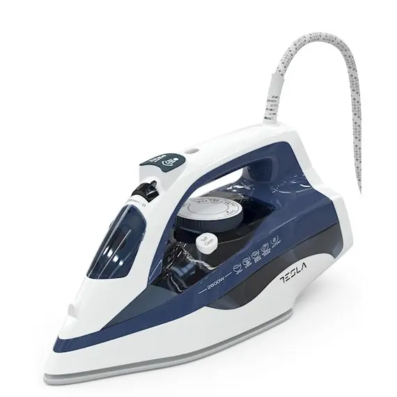 უთო Tesla IR301BL, 2600W, 400ML, Steam Iron, White/Blue - TechMall.geუთო Tesla IR301BL, 2600W, 400ML, Steam Iron, White/Blue - TechMall.ge ,უთო Tesla IR301BL, 2600W, 400ML, Steam Iron, White/Blue - TechMall.ge