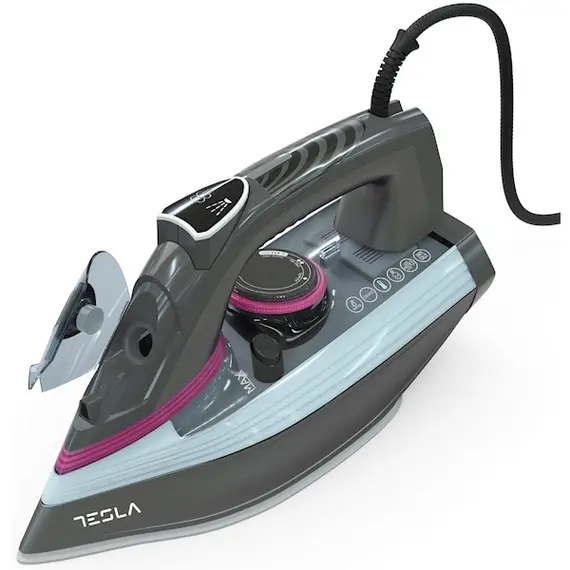 უთო Tesla IR400GP, 3100W, 380ML, Steam Iron, Grey, 2 image - TechMall.geუთო Tesla IR400GP, 3100W, 380ML, Steam Iron, Grey, 2 image - TechMall.ge ,უთო Tesla IR400GP, 3100W, 380ML, Steam Iron, Grey, 2 image - TechMall.ge