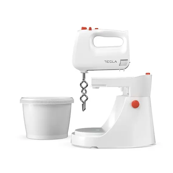 მიქსერი Tesla MX501WRB, 500W, Mixer, White/Red, 4 image - TechMall.geმიქსერი Tesla MX501WRB, 500W, Mixer, White/Red, 4 image - TechMall.ge ,მიქსერი Tesla MX501WRB, 500W, Mixer, White/Red, 4 image - TechMall.ge