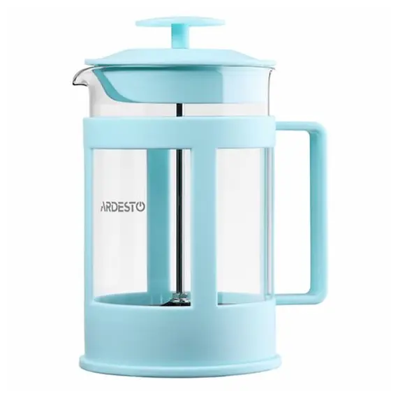 ჩაიდანი ARDESTO French press  Fresh, 800 ml, tiffany blue, plastic, glass - TechMall.geჩაიდანი ARDESTO French press  Fresh, 800 ml, tiffany blue, plastic, glass - TechMall.ge ,ჩაიდანი ARDESTO French press  Fresh, 800 ml, tiffany blue, plastic, glass - TechMall.ge
