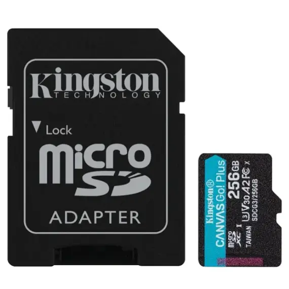 მეხსიერების ბარათი Kingston 256GB SDXC C10 UHS-I U3 R170/W90MB/s Canvas Go Plus - TechMall.geმეხსიერების ბარათი Kingston 256GB SDXC C10 UHS-I U3 R170/W90MB/s Canvas Go Plus - TechMall.ge ,მეხსიერების ბარათი Kingston 256GB SDXC C10 UHS-I U3 R170/W90MB/s Canvas Go Plus - TechMall.ge