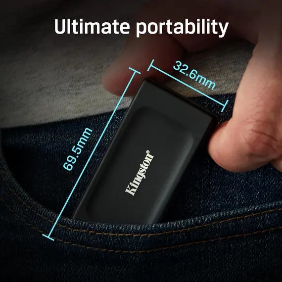 მყარი დისკი Kingston Portable SSD 1TB USB 3.2 Gen 2 Type-C XS1000, 3 image - TechMall.geმყარი დისკი Kingston Portable SSD 1TB USB 3.2 Gen 2 Type-C XS1000, 3 image - TechMall.ge ,მყარი დისკი Kingston Portable SSD 1TB USB 3.2 Gen 2 Type-C XS1000, 3 image - TechMall.ge
