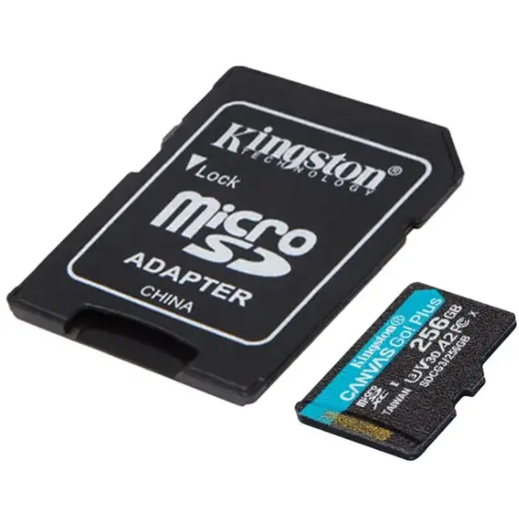 მეხსიერების ბარათი Kingston 256GB SDXC C10 UHS-I U3 R170/W90MB/s Canvas Go Plus, 2 image - TechMall.geმეხსიერების ბარათი Kingston 256GB SDXC C10 UHS-I U3 R170/W90MB/s Canvas Go Plus, 2 image - TechMall.ge ,მეხსიერების ბარათი Kingston 256GB SDXC C10 UHS-I U3 R170/W90MB/s Canvas Go Plus, 2 image - TechMall.ge