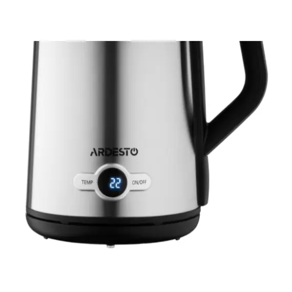 ელექტრო ჩაიდანი Ardesto Electric kettle  Steel Collection EKL-X52E, 1.7L, LED display, double-walled, STRIX, silver, 6 image - TechMall.geელექტრო ჩაიდანი Ardesto Electric kettle  Steel Collection EKL-X52E, 1.7L, LED display, double-walled, STRIX, silver, 6 image - TechMall.ge ,ელექტრო ჩაიდანი Ardesto Electric kettle  Steel Collection EKL-X52E, 1.7L, LED display, double-walled, STRIX, silver, 6 image - TechMall.ge