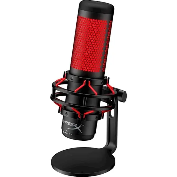 მიკროფონი HyperX 4P5P6AA QuadCast, Microphone, USB, 3.5mm, Black/Red, 3 image - TechMall.geმიკროფონი HyperX 4P5P6AA QuadCast, Microphone, USB, 3.5mm, Black/Red, 3 image - TechMall.ge ,მიკროფონი HyperX 4P5P6AA QuadCast, Microphone, USB, 3.5mm, Black/Red, 3 image - TechMall.ge