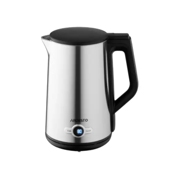 ელექტრო ჩაიდანი Ardesto Electric kettle  Steel Collection EKL-X52E, 1.7L, LED display, double-walled, STRIX, silver, 2 image - TechMall.geელექტრო ჩაიდანი Ardesto Electric kettle  Steel Collection EKL-X52E, 1.7L, LED display, double-walled, STRIX, silver, 2 image - TechMall.ge ,ელექტრო ჩაიდანი Ardesto Electric kettle  Steel Collection EKL-X52E, 1.7L, LED display, double-walled, STRIX, silver, 2 image - TechMall.ge