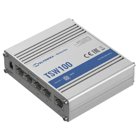 სვიჩი Teltonika TSW100000000, 5-Port Gigabit, PoE + Switch, White, 2 image - TechMall.geსვიჩი Teltonika TSW100000000, 5-Port Gigabit, PoE + Switch, White, 2 image - TechMall.ge ,სვიჩი Teltonika TSW100000000, 5-Port Gigabit, PoE + Switch, White, 2 image - TechMall.ge