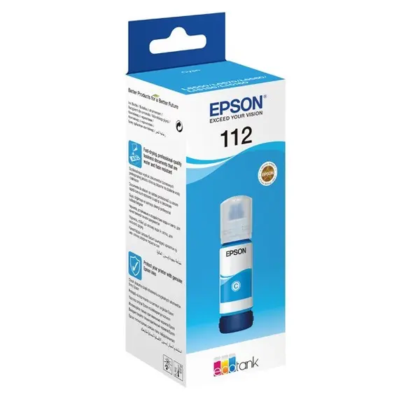 კარტრიჯის მელანი Epson EcoTank 112 I/C (C) L65**/L15*** Cyan Bottle, 2 image - TechMall.geკარტრიჯის მელანი Epson EcoTank 112 I/C (C) L65**/L15*** Cyan Bottle, 2 image - TechMall.ge ,კარტრიჯის მელანი Epson EcoTank 112 I/C (C) L65**/L15*** Cyan Bottle, 2 image - TechMall.ge