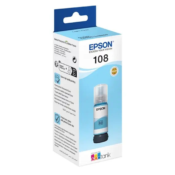 კარტრიჯის მელანი Epson 108 C13T09C54A, 7200P, Ink Cartridge, Light Cyan, 2 image - TechMall.geკარტრიჯის მელანი Epson 108 C13T09C54A, 7200P, Ink Cartridge, Light Cyan, 2 image - TechMall.ge ,კარტრიჯის მელანი Epson 108 C13T09C54A, 7200P, Ink Cartridge, Light Cyan, 2 image - TechMall.ge