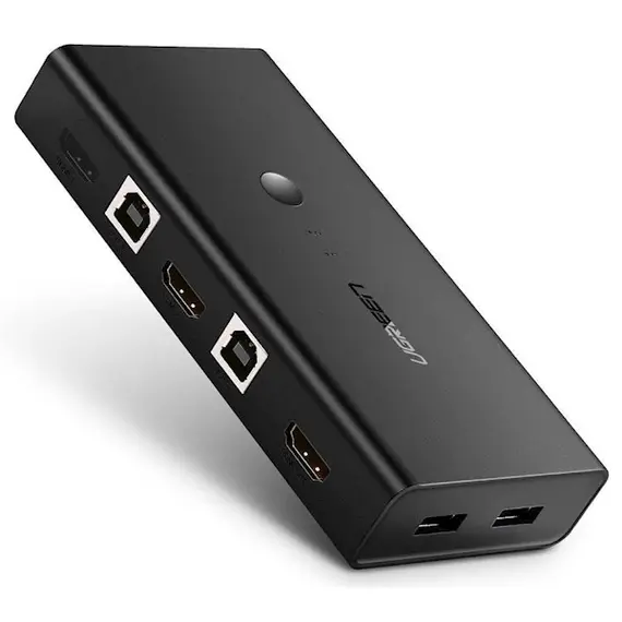 KVM სვიჩი UGREEN CM200 (50744), HDMI 2 IN 1 KVM Switcher, 4K*2K@30HZ, Black - TechMall.geKVM სვიჩი UGREEN CM200 (50744), HDMI 2 IN 1 KVM Switcher, 4K*2K@30HZ, Black - TechMall.ge ,KVM სვიჩი UGREEN CM200 (50744), HDMI 2 IN 1 KVM Switcher, 4K*2K@30HZ, Black - TechMall.ge