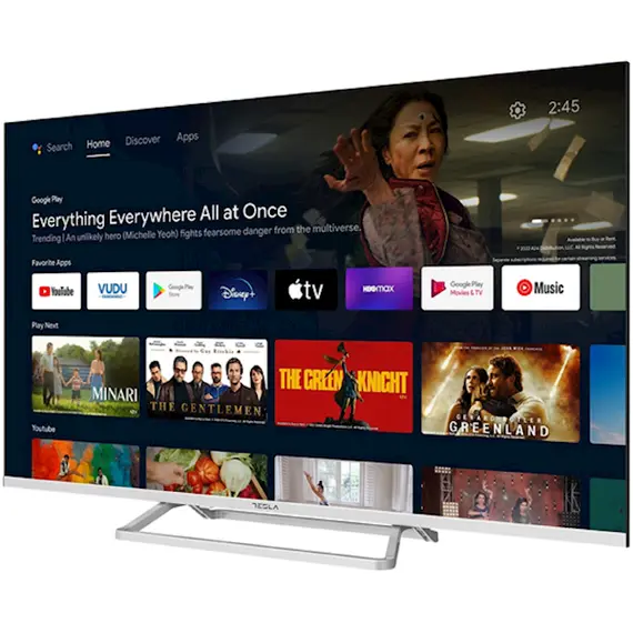 ტელევიზორი Tesla 50E635SUS, 50", 4K UHD, Android TV, USB, HDMI, LAN, BT, WIFI, Black/Silver, 2 image - TechMall.geტელევიზორი Tesla 50E635SUS, 50", 4K UHD, Android TV, USB, HDMI, LAN, BT, WIFI, Black/Silver, 2 image - TechMall.ge ,ტელევიზორი Tesla 50E635SUS, 50", 4K UHD, Android TV, USB, HDMI, LAN, BT, WIFI, Black/Silver, 2 image - TechMall.ge
