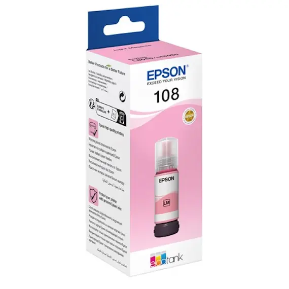 კარტრიჯის მელანი Epson 108 C13T09C64A, 7200P, Ink Cartridge, Light Magenta, 2 image - TechMall.geკარტრიჯის მელანი Epson 108 C13T09C64A, 7200P, Ink Cartridge, Light Magenta, 2 image - TechMall.ge ,კარტრიჯის მელანი Epson 108 C13T09C64A, 7200P, Ink Cartridge, Light Magenta, 2 image - TechMall.ge