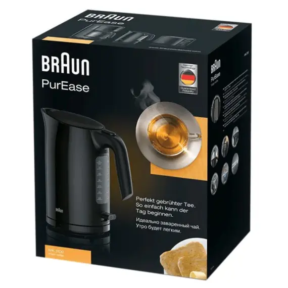 ელექტრო ჩაიდანი BRAUN WK3100BK, 2 image - TechMall.geელექტრო ჩაიდანი BRAUN WK3100BK, 2 image - TechMall.ge ,ელექტრო ჩაიდანი BRAUN WK3100BK, 2 image - TechMall.ge
