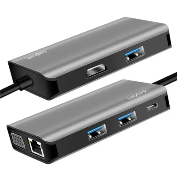 დოქ სადგური Logilink UA0410 USB 3.2 Gen 1 docking station USB-C 7 ports PD anthracite, 2 image - TechMall.geდოქ სადგური Logilink UA0410 USB 3.2 Gen 1 docking station USB-C 7 ports PD anthracite, 2 image - TechMall.ge ,დოქ სადგური Logilink UA0410 USB 3.2 Gen 1 docking station USB-C 7 ports PD anthracite, 2 image - TechMall.ge