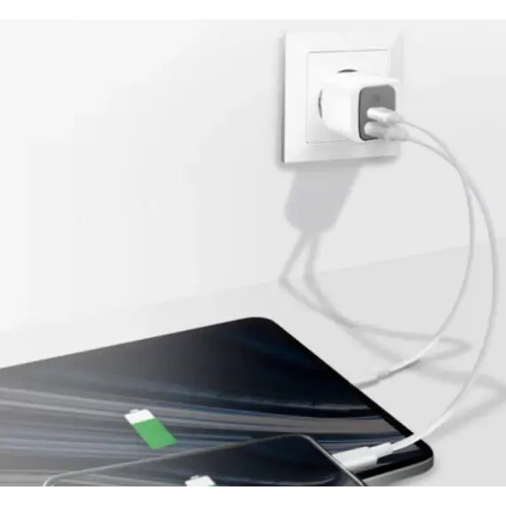ადაპტერი Logilink PA0320SB Dual USB charger set 1x USB-C 1x USB-A 20 W white, 3 image - TechMall.geადაპტერი Logilink PA0320SB Dual USB charger set 1x USB-C 1x USB-A 20 W white, 3 image - TechMall.ge ,ადაპტერი Logilink PA0320SB Dual USB charger set 1x USB-C 1x USB-A 20 W white, 3 image - TechMall.ge