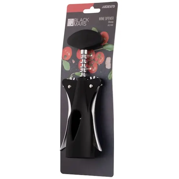 ღვინის სახსნელი Ardesto Wine opener Black Mars, black, zinc alloy, plastic, 4 image - TechMall.geღვინის სახსნელი Ardesto Wine opener Black Mars, black, zinc alloy, plastic, 4 image - TechMall.ge ,ღვინის სახსნელი Ardesto Wine opener Black Mars, black, zinc alloy, plastic, 4 image - TechMall.ge