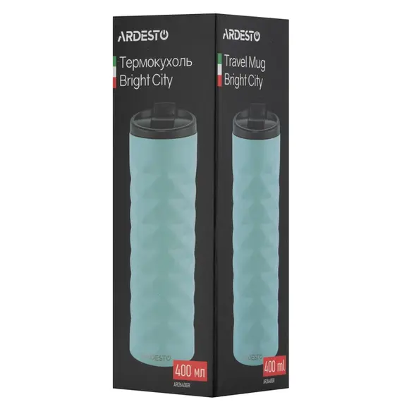 თერმოსი Ardesto Travel mug Bright City 400 ml, stainless steel, green, 4 image - TechMall.geთერმოსი Ardesto Travel mug Bright City 400 ml, stainless steel, green, 4 image - TechMall.ge ,თერმოსი Ardesto Travel mug Bright City 400 ml, stainless steel, green, 4 image - TechMall.ge