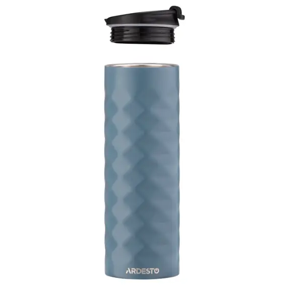 თერმოსი Ardesto Travel mug Bright City 400 ml, stainless steel, dark blue, 2 image - TechMall.geთერმოსი Ardesto Travel mug Bright City 400 ml, stainless steel, dark blue, 2 image - TechMall.ge ,თერმოსი Ardesto Travel mug Bright City 400 ml, stainless steel, dark blue, 2 image - TechMall.ge