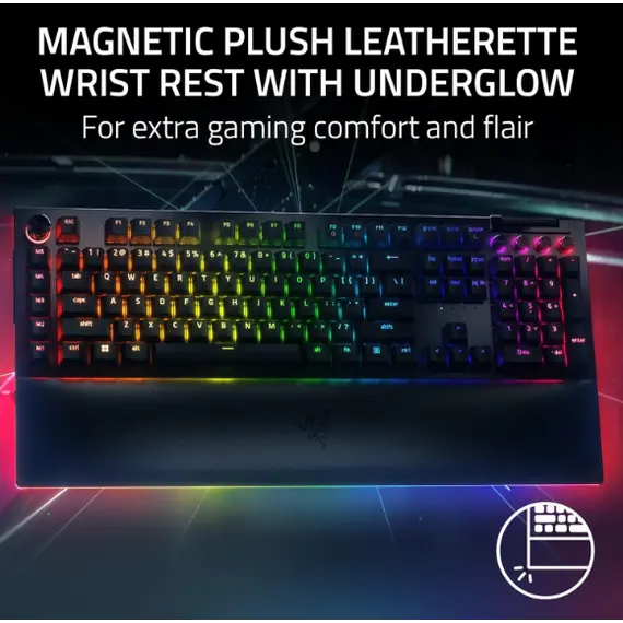 კლავიატურა Razer BlackWidow V4 Pro RGB 104key Green Switch USB EN, Black, 4 image - TechMall.geკლავიატურა Razer BlackWidow V4 Pro RGB 104key Green Switch USB EN, Black, 4 image - TechMall.ge ,კლავიატურა Razer BlackWidow V4 Pro RGB 104key Green Switch USB EN, Black, 4 image - TechMall.ge