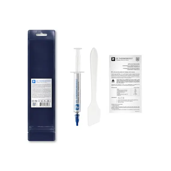 თერმო პასტა 2E Thermal Paste 2Е THERMOBOOST TB5-2, (4.63 W/m-K), 2 g, grey, 3 image - TechMall.geთერმო პასტა 2E Thermal Paste 2Е THERMOBOOST TB5-2, (4.63 W/m-K), 2 g, grey, 3 image - TechMall.ge ,თერმო პასტა 2E Thermal Paste 2Е THERMOBOOST TB5-2, (4.63 W/m-K), 2 g, grey, 3 image - TechMall.ge