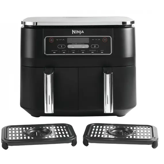 აეროგრილი Ninja AF300EU Dual Zone Air Fryer Gray, 4 image - TechMall.geაეროგრილი Ninja AF300EU Dual Zone Air Fryer Gray, 4 image - TechMall.ge ,აეროგრილი Ninja AF300EU Dual Zone Air Fryer Gray, 4 image - TechMall.ge