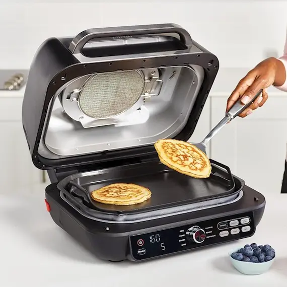 გრილი Ninja AG651EU, 2460W, 3.8L, Grill And Air Fryer, Black/Silver, 5 image - TechMall.geგრილი Ninja AG651EU, 2460W, 3.8L, Grill And Air Fryer, Black/Silver, 5 image - TechMall.ge ,გრილი Ninja AG651EU, 2460W, 3.8L, Grill And Air Fryer, Black/Silver, 5 image - TechMall.ge