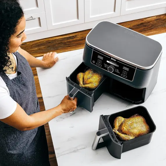 აეროგრილი Ninja AF400EU Dual Zone Air Fryer Black, 5 image - TechMall.geაეროგრილი Ninja AF400EU Dual Zone Air Fryer Black, 5 image - TechMall.ge ,აეროგრილი Ninja AF400EU Dual Zone Air Fryer Black, 5 image - TechMall.ge