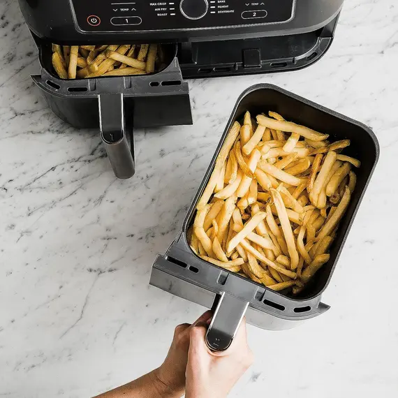 აეროგრილი Ninja AF400EU Dual Zone Air Fryer Black, 6 image - TechMall.geაეროგრილი Ninja AF400EU Dual Zone Air Fryer Black, 6 image - TechMall.ge ,აეროგრილი Ninja AF400EU Dual Zone Air Fryer Black, 6 image - TechMall.ge