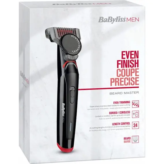 ტრიმერი Babyliss T861E Hair Trimmer Black/Red, 5 image - TechMall.geტრიმერი Babyliss T861E Hair Trimmer Black/Red, 5 image - TechMall.ge ,ტრიმერი Babyliss T861E Hair Trimmer Black/Red, 5 image - TechMall.ge