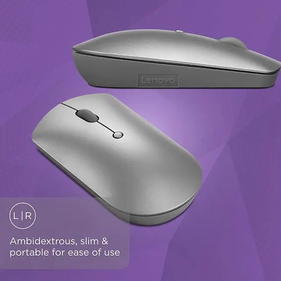 მაუსი Lenovo 600 Bluetooth Silent Mouse, Blue Optical Sensor, Adjustable DPI, 4 Button, Microsoft Swift Pair, Windows, Chrome, GY50X88832, Gray, 5 image - TechMall.geმაუსი Lenovo 600 Bluetooth Silent Mouse, Blue Optical Sensor, Adjustable DPI, 4 Button, Microsoft Swift Pair, Windows, Chrome, GY50X88832, Gray, 5 image - TechMall.ge ,მაუსი Lenovo 600 Bluetooth Silent Mouse, Blue Optical Sensor, Adjustable DPI, 4 Button, Microsoft Swift Pair, Windows, Chrome, GY50X88832, Gray, 5 image - TechMall.ge